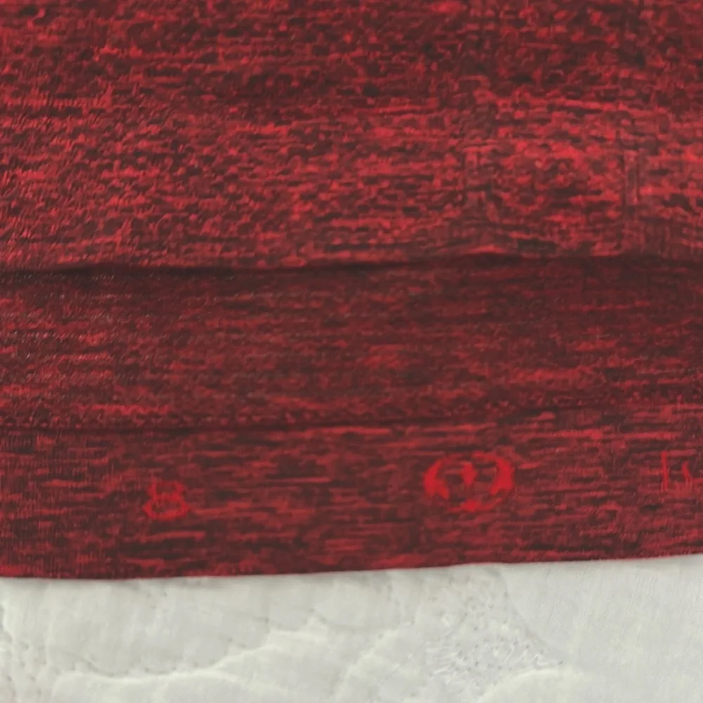 Lululemon Swiftly Tech Racerback Top Women’s size 8 True Red / Black Tank - Picture 6 of 8